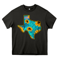 Asphalt Sunflower Turquoise Texas Heavy Core Tee - Bettercallsaul