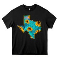 Black Sunflower Turquoise Texas Heavy Core Tee - Bettercallsaul