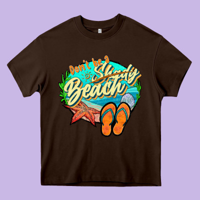 Dont Be A Shady Beach 2 Heavy Core Tee Designed By Jahusdesignshop