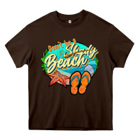 Chocolate Brown dont be a shady beach 2 Heavy Core Tee - JahusDesignShop