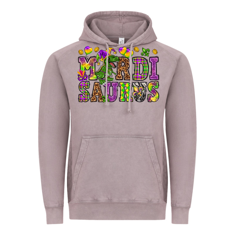Mardi Saurus Vintage Hoodie by HowdyJamesFarm | Teevron