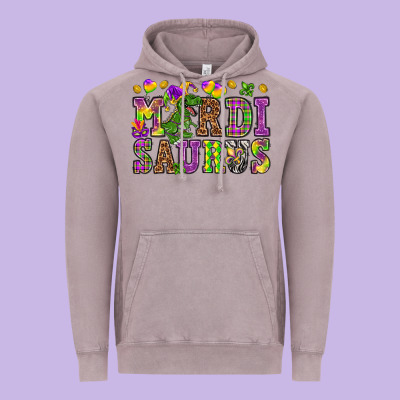 Mardi Saurus Vintage Hoodie Designed By Howdyjamesfarm