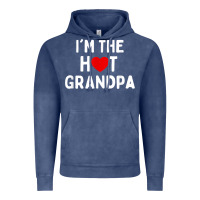 Vintage Denim mens i love hot grandpa  i'm the hot grandpa Vintage Hoodie - trangStudio
