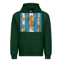 Forest Green shalom with star of david Urban Hoodie - AdoDesignShop
