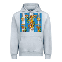 Heather Grey shalom with star of david Urban Hoodie - AdoDesignShop