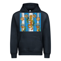 Navy shalom with star of david Urban Hoodie - AdoDesignShop