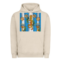 Pigment French Oak shalom with star of david Urban Hoodie - AdoDesignShop