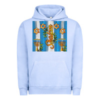 Pigment Grape Ice shalom with star of david Urban Hoodie - AdoDesignShop