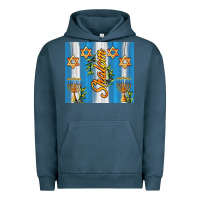 Pigment Midnight Navy shalom with star of david Urban Hoodie - AdoDesignShop