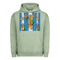 Pigment Oil Green shalom with star of david Urban Hoodie - AdoDesignShop
