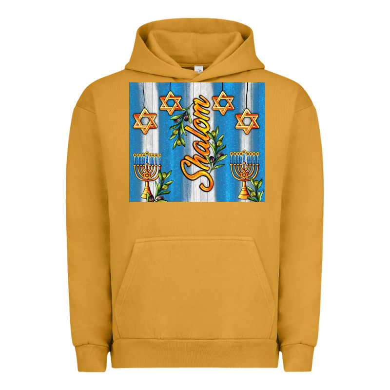 Shalom With Star Of David Urban Hoodie by AdoDesignShop | Teevron