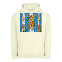 Pigment Pistachio shalom with star of david Urban Hoodie - AdoDesignShop