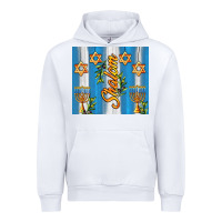 White shalom with star of david Urban Hoodie - AdoDesignShop