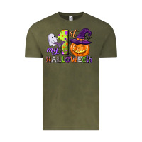 Vintage Olive my first halloween Vintage Tee - CowGirlArtShop