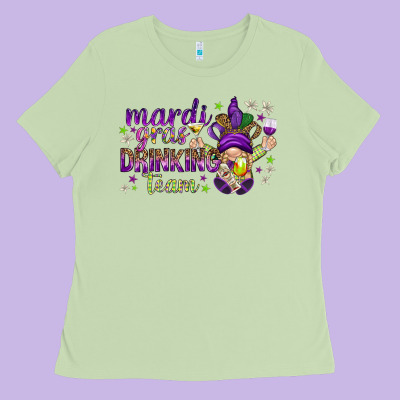 Mardi Gras Day Nurse Ladies Tee Designed By Nancycooperartshop