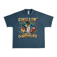 Midnight Navy chillin with my gnomies Urban Heavy Tee - CowGirlArtShop