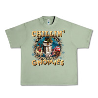 Oil Green chillin with my gnomies Urban Heavy Tee - CowGirlArtShop