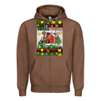 Chestnut Small Town Christmas Zipper Hoodie - Artiststas
