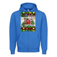 True Royal Small Town Christmas Zipper Hoodie - Artiststas