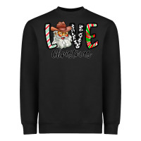 Black Love Christmas Santa Heavyweight Sweatshirt - CowhideDigitalArt