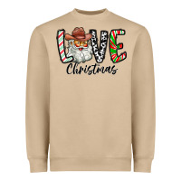 Mushroom Love Christmas Santa Heavyweight Sweatshirt - CowhideDigitalArt