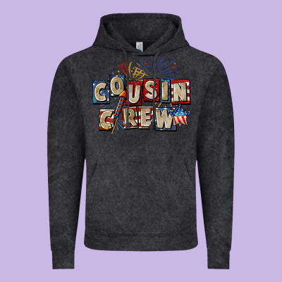 Cousin Crew 4th Of July Vintage Hoodie Designed By Cowgirlartshop