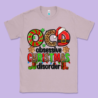 Ocd Obsessive Christmas Disorder Classic Tee Designed By Jasminsmagicworld