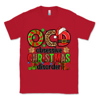 Red ocd obsessive christmas disorder Classic Tee - Jasminsmagicworld