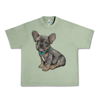 Oil Green french bulldog Urban Heavy Tee - RanaPortraitStore