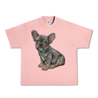 Salmon french bulldog Urban Heavy Tee - RanaPortraitStore