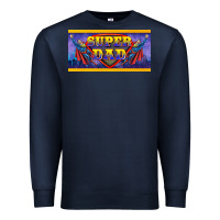 Navy super dad Premium Sweatshirt - BarkalooDesign