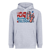 Heather Grey flip flops fireworks & freedom Heavyweight Hoodie - BarkalooDesign