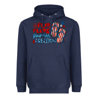 Navy flip flops fireworks & freedom Heavyweight Hoodie - BarkalooDesign