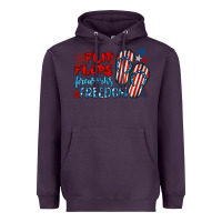Plum flip flops fireworks & freedom Heavyweight Hoodie - BarkalooDesign