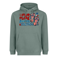 Sage flip flops fireworks & freedom Heavyweight Hoodie - BarkalooDesign