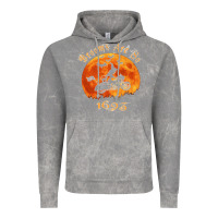 Cloud Rock Halloween Witch On Motorcycle Cat & Moon Salem Witch Trials Premium Vintage Hoodie - trangStudio