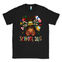 Black school bus driver afro messy bun Classic Tee - texasbilliewilder
