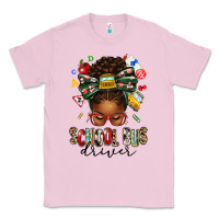 Bubblegum Pink school bus driver afro messy bun Classic Tee - texasbilliewilder