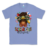 Colony Blue school bus driver afro messy bun Classic Tee - texasbilliewilder