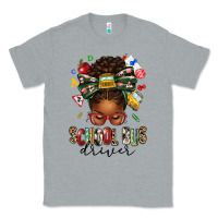 Heather Grey school bus driver afro messy bun Classic Tee - texasbilliewilder