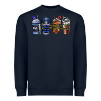 Navy Police Coffee Heavyweight Sweatshirt - CowhideDigitalArt