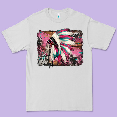 Indian Headdress Valentine's Day Premium Tee Designed By Jasminsmagicworld
