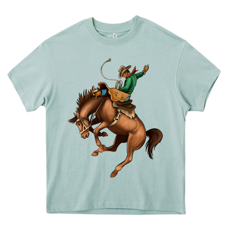 Bucking Bronco Rodeo Heavy Core Tee by Bettercallsaul | Teevron