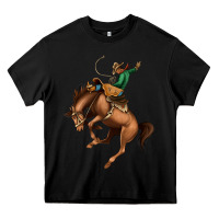Black Bucking Bronco Rodeo Heavy Core Tee - Bettercallsaul