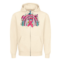 Sandshell Breast Cancer Rainbow Zipper Hoodie - Artiststas