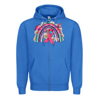 True Royal Breast Cancer Rainbow Zipper Hoodie - Artiststas