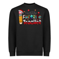 Black Santa Favorite Teacher Heavyweight Sweatshirt - CowhideDigitalArt