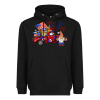 Black american gnomies truck Heavyweight Hoodie - BarkalooDesign
