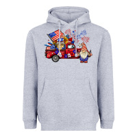 Heather Grey american gnomies truck Heavyweight Hoodie - BarkalooDesign