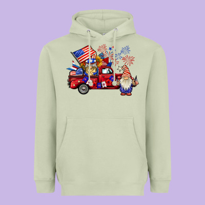 American Gnomies Truck Heavyweight Hoodie Designed By Barkaloodesign